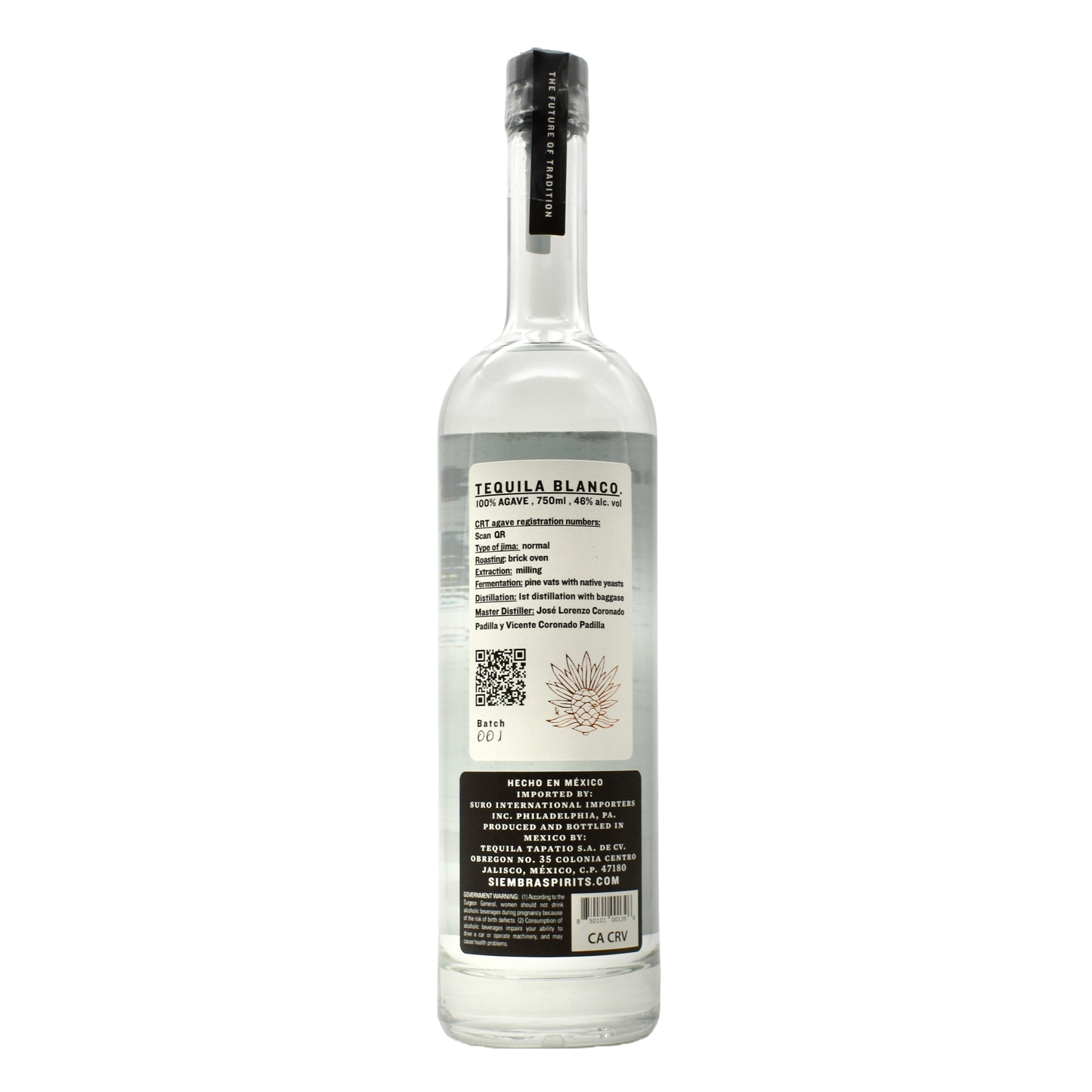 Siembra Alteno Blanco Tequila 750ml