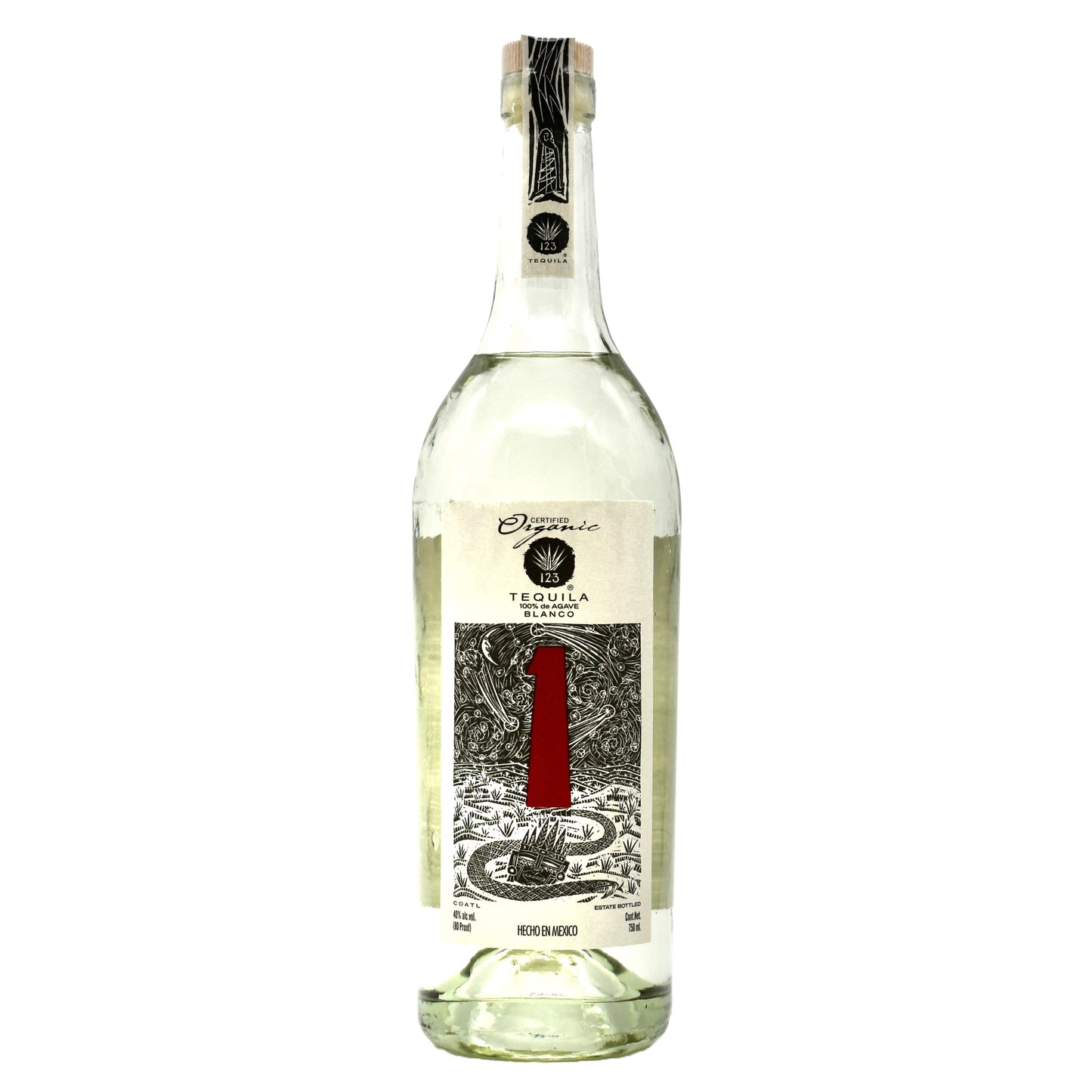 123 Tequila Blanco 750ml