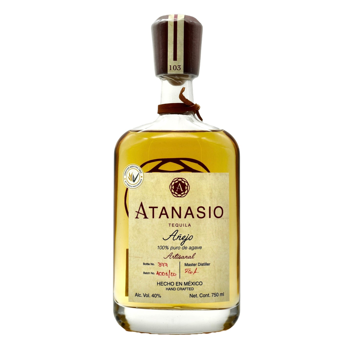 Atanasio Tequila Anejo 750ml