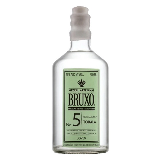 Bruxo Mezcal Artesanal Joven No. 5 Tobala 750ml