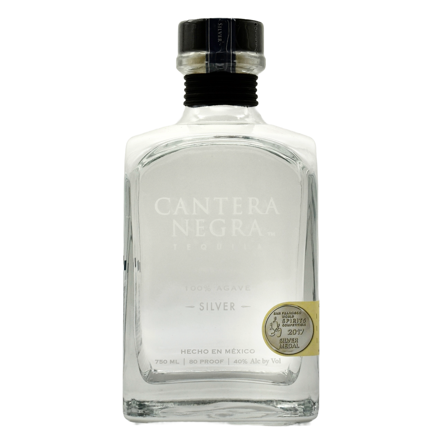 Cantera Negra Tequila Silver 750ml