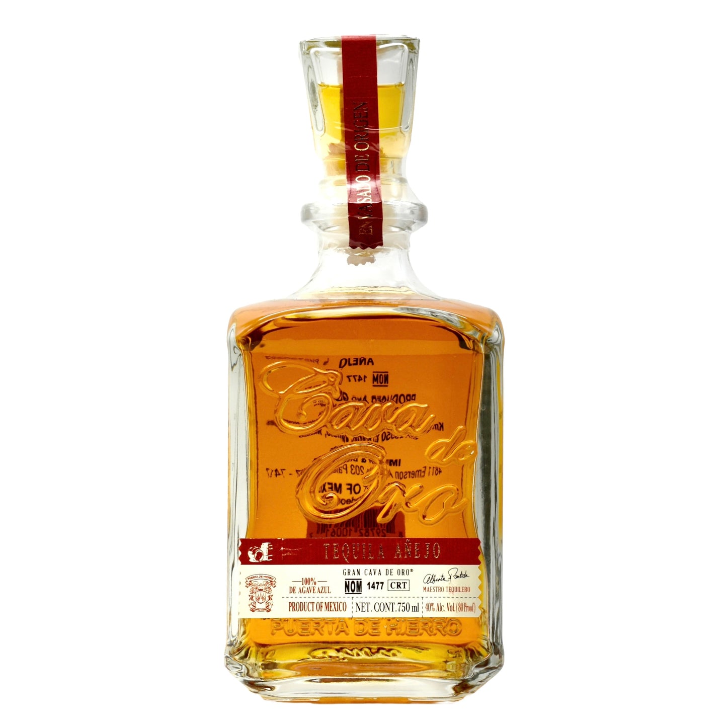 Cava De Oro Tequila Anejo 750ml