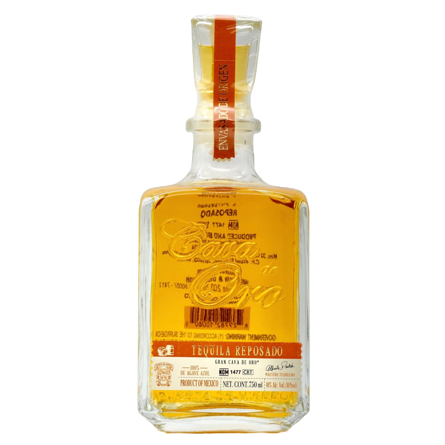 Cava De Oro Tequila Reposado 750ml