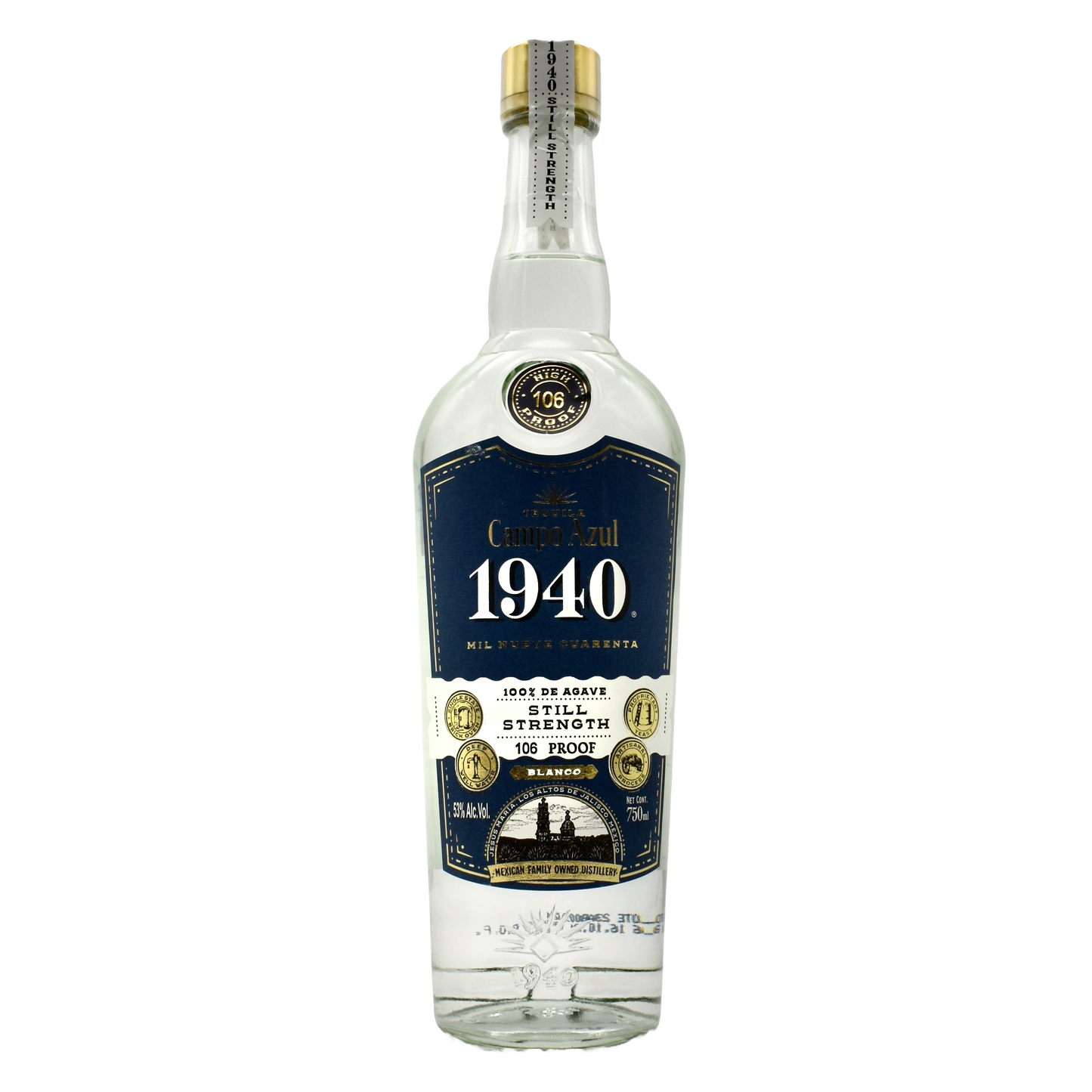 Campo Azul 1940 Tequila Still Strength Blanco 750ml