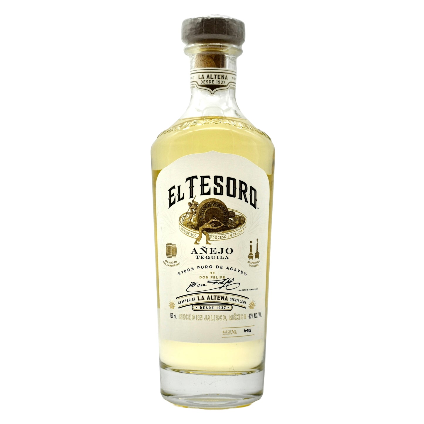 El Tesoro Tequila Anejo 750ml