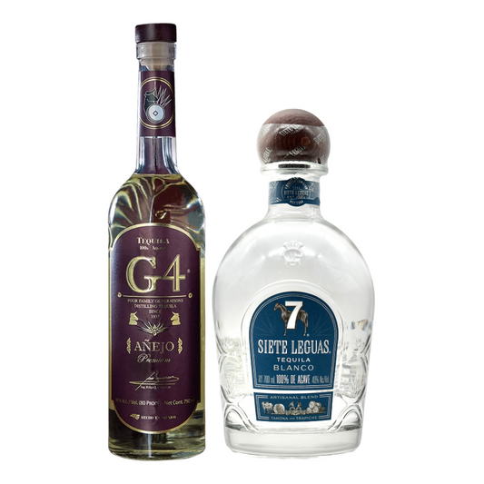 G4 Tequila Anejo & Siete Leguas Blanco (2 bottles)