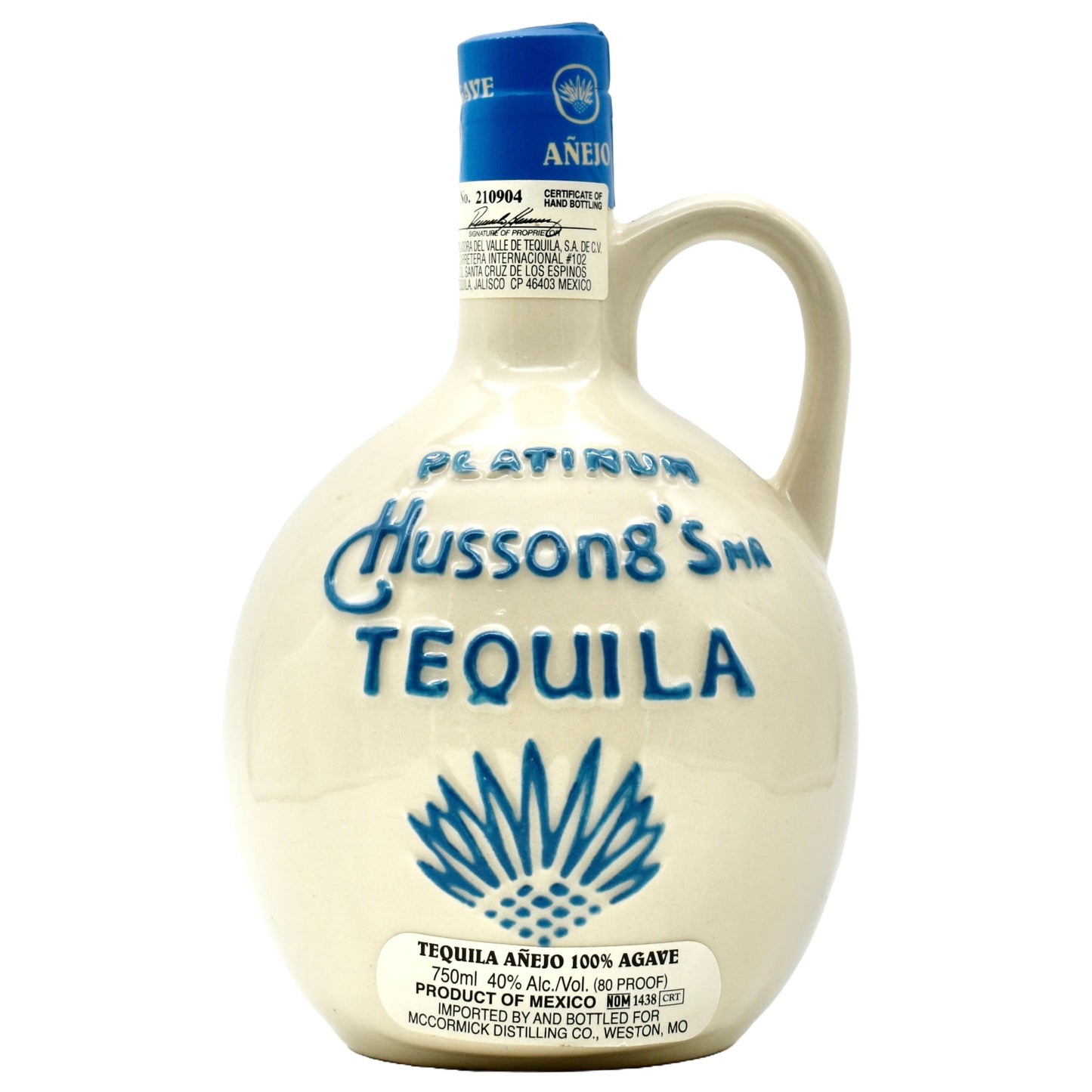 Hussongs Tequila Platinum Anejo 750ml