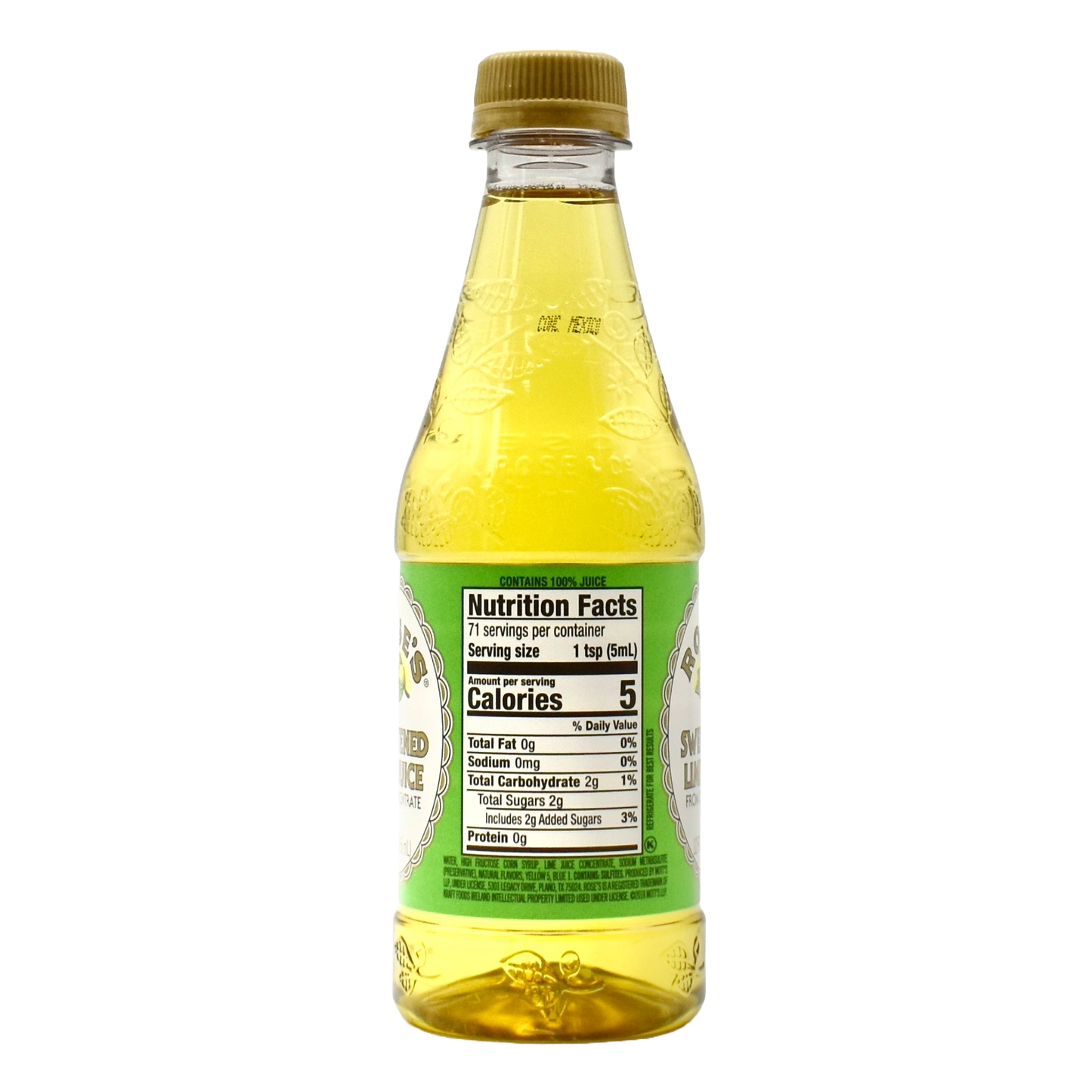 Rose's Sweeten Lime Juice 12oz