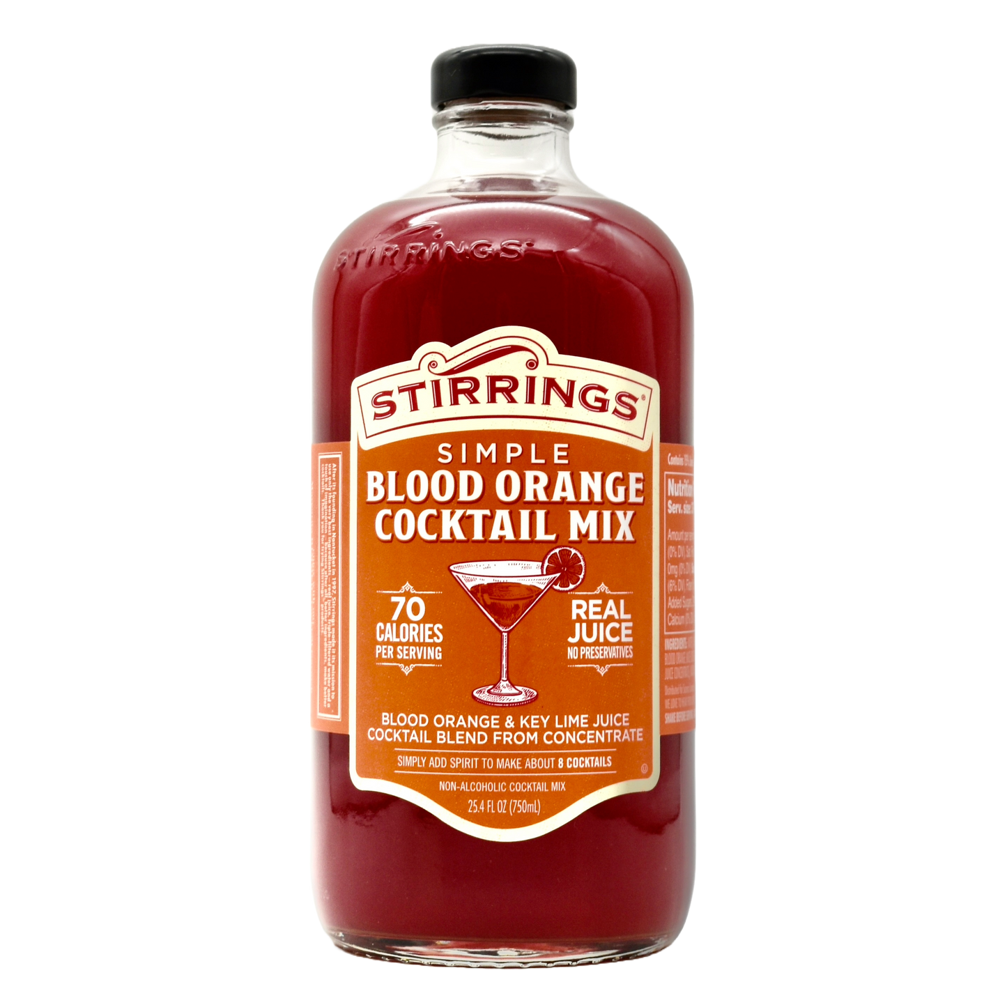 Stirrings Blood Orange Cocktail Mix 750ml