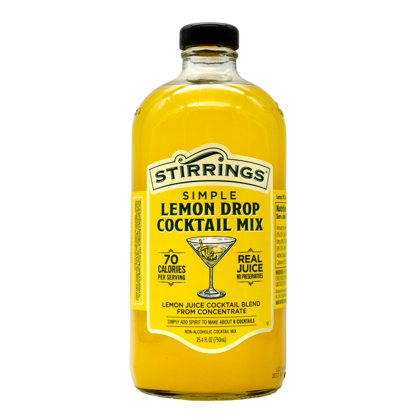 Stirrings Lemon Drop Cocktail Mix 750ml